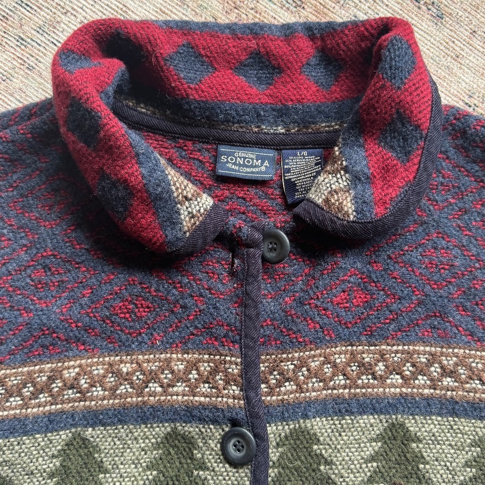 {Sonoma} Wool Blend Sweater W - Picture 2 of 4